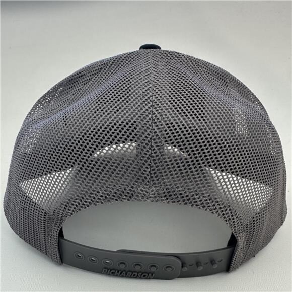 Retro California State Richardson 112 Trucker Cap Hat Mesh Snapback Black & Gray main image 4